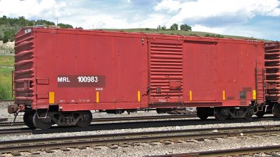MRL 100983 Boxcar - Garrison, MT (7/10/10)