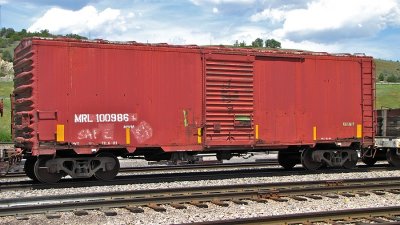 MRL 100986 Boxcar  - Garrison, MT (7/9/10)