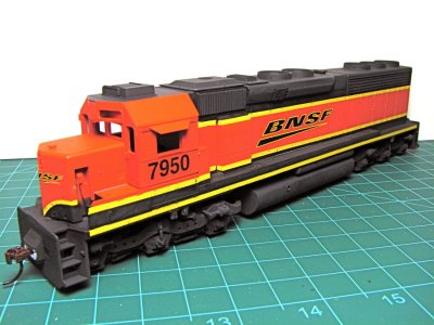 BNSF 7950 a SD40-2R, ex BNSF SD45-2 #6485