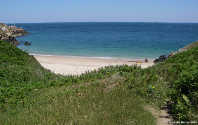 looking over the sea