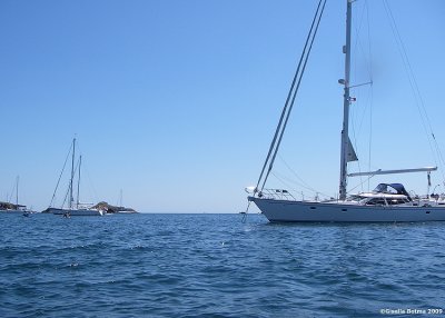 sailing boats waiting for the night