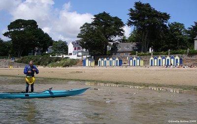 Theo at the beach of Ile-aux-Moines