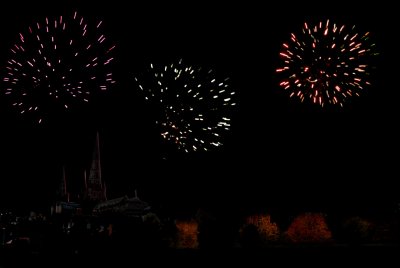 Cathedral fireworks
