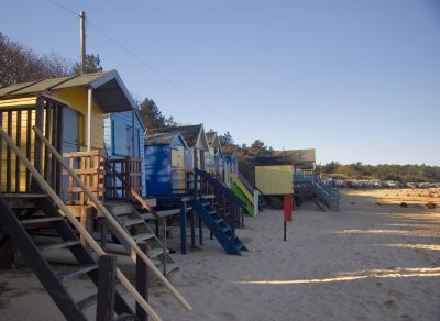 beach huts at wells