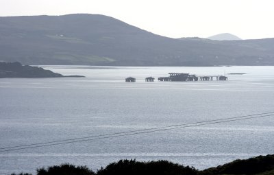 Oil terminal in the Bantry Bay