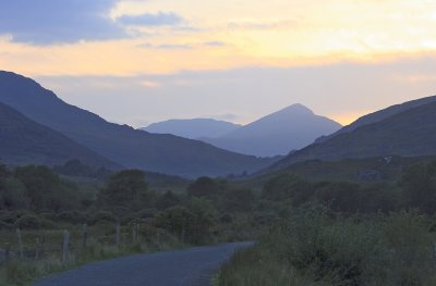 Sunset in the mountains of County Kerry