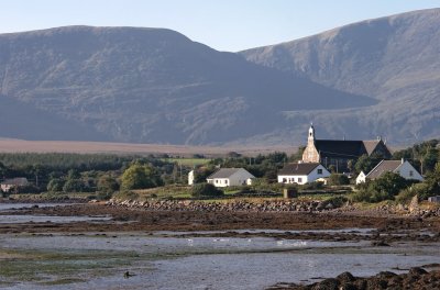 View on the village of An Clochan