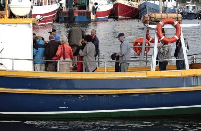 Visitors arriving by boat