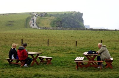 Picnic place of the Cliffs of Moher