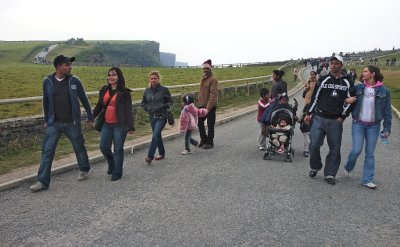 Visitors of the Cliffs of Moher