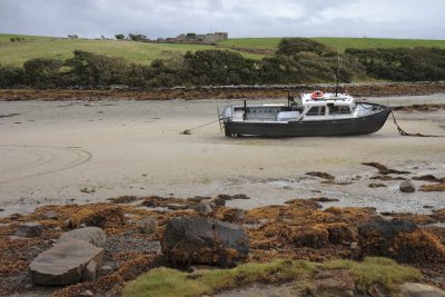 Boat in an offshoot of the Clew Bay