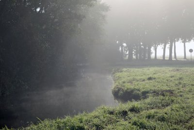 Oude Meije at a misty morning