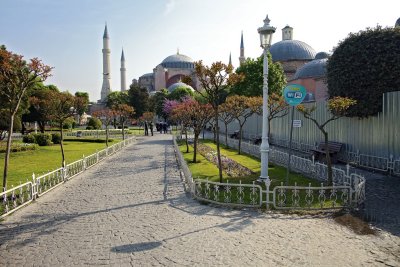 Sultan Ahmet Parki and the Hagia Sophia (Aya Sofia)