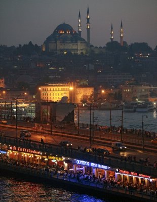 Galata Bridge and the Sleymaniye Camii