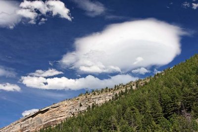 Clouds above Sinks Canyon
