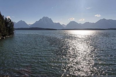 Grand Teton Mountains, from Colter Bay