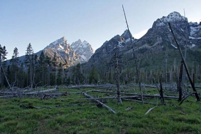 Teewinot Mountain, Grand Teton, Mount Owen, Mount St John and Rockchuck Peak