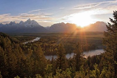 Teton Range, from the Snake River Overlook