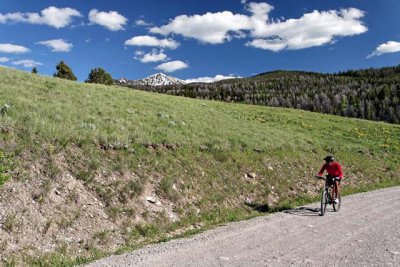 Cycling in the National Elk Refuge