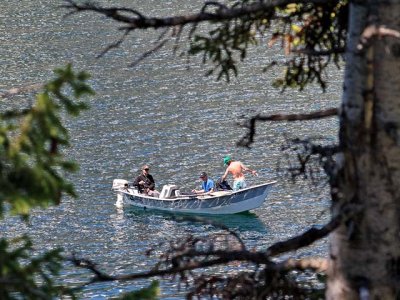 Fishing on Jenny Lake