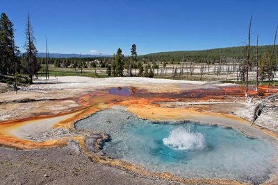 View from Firehole Spring