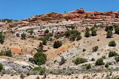 Rock geology in the Flaming Gorge National Recreation Area