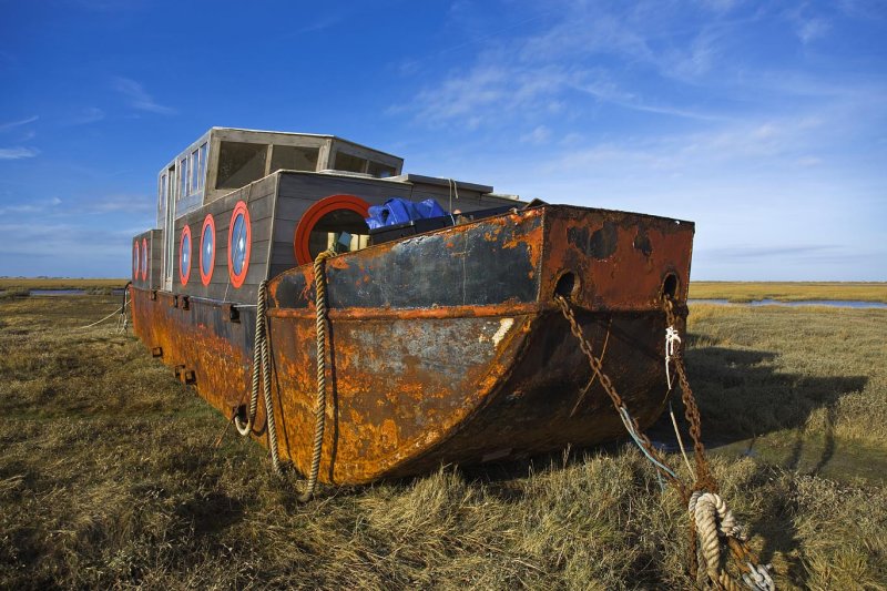 Beached House Boat