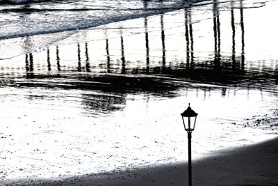 Reflections in wet Sand