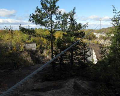 Cable at one of the quarries