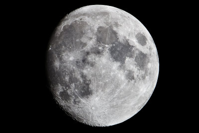 The moon with 7D at 500mm