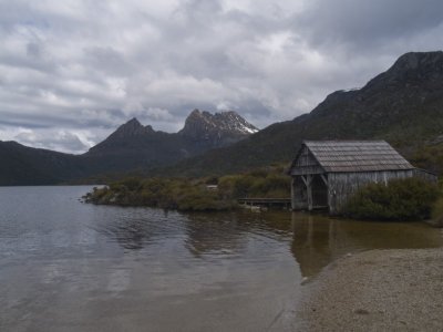 Cradle Mountain from Dove Lake Boat House