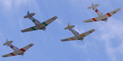 T-6 Texan Flight of Four