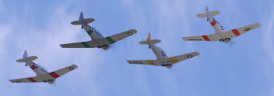 T-6 Texan Flight of Four Banner