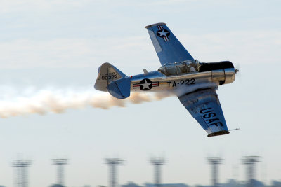 Bill Leff in his AT-6 Texan