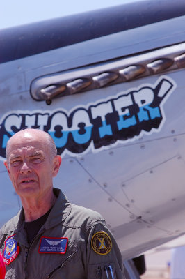 Mr Chuck Hall and his P-51