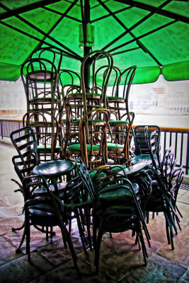 chairs keeping dry