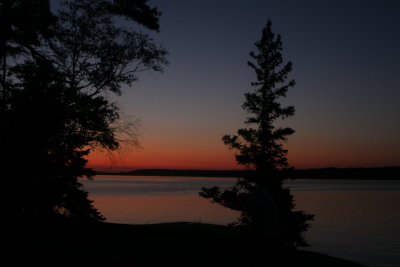 Sunset while waiting for space station flyover