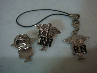 RN lapel pins and mobile pins