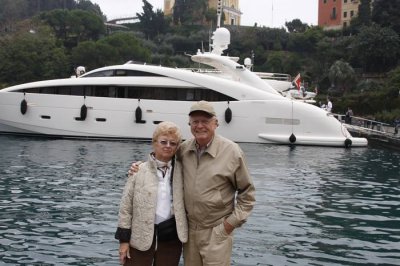 20.  Barbara & Bergie and the Williams College yacht.