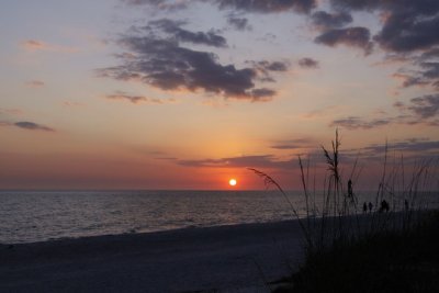 19.  Sunset on the Gulf beach.