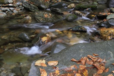 10.  The stream bed at the foot of Moss Glen Falls.