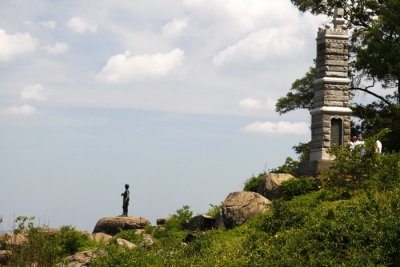 7.  On Little Round Top hill.