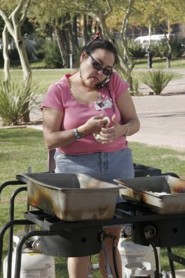12.  A contrast:  Navajo Fry Bread and a cell phone.