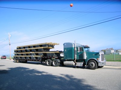 36.  Some of the floating docks arrive.