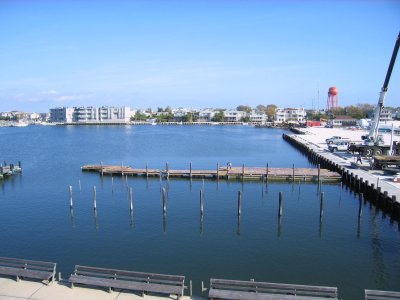 38.  B Dock reaches for the bay.