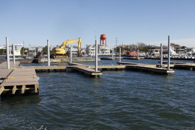 45.  C Dock under assembly.
