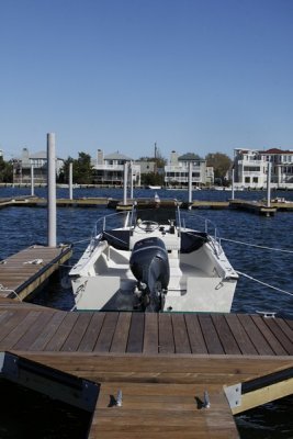 47.  The first boat in the new slips.