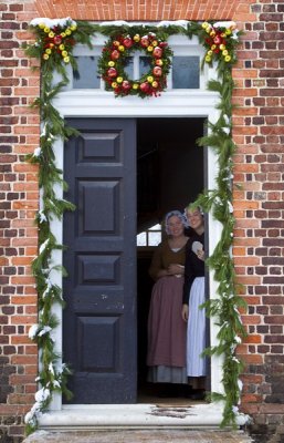 9.  Being welcomed into the Wythe house.