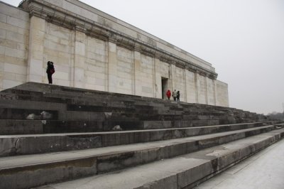 4.  Remains of the Nazi parade grounds reviewing stand