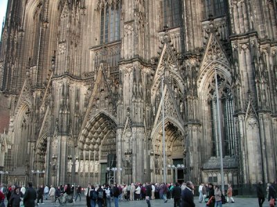 38. The front of Cologne Cathedral